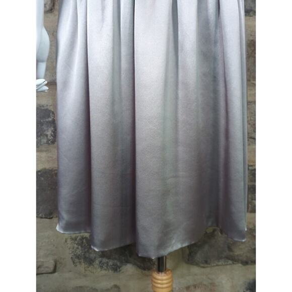 FLAWED‎ Vivienne Tam Dress Woman's Size Large Gray Silver Sequin Sleeveless Silk - Picture 10 of 16